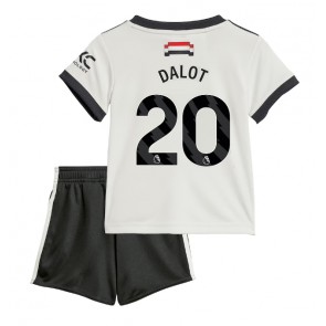 Manchester United Diogo Dalot #20 Rezervni Dres za Dječji 2024-25 Kratak Rukavima (+ kratke hlače)